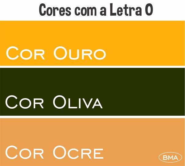 Cores com O