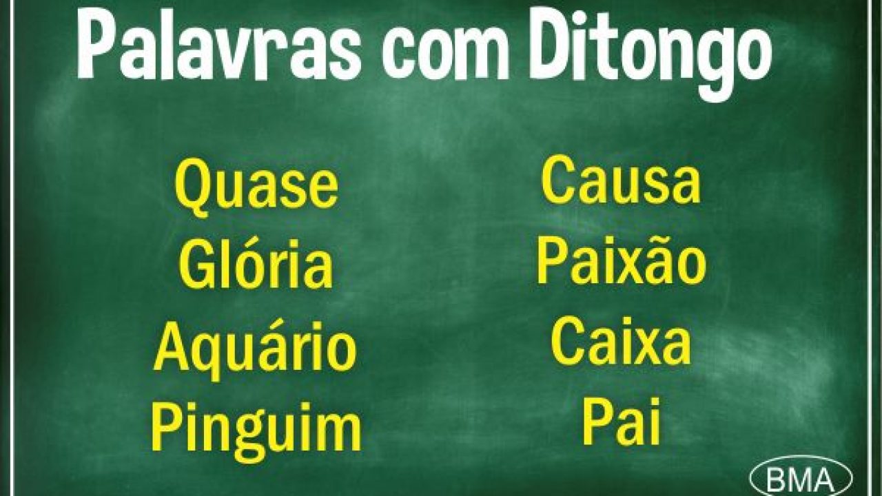 Exemplos De Palavras Hiato Ditongo E Tritongo