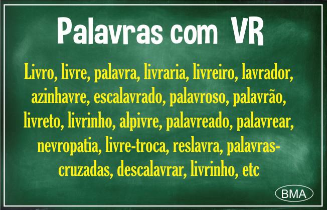 palavras com VR