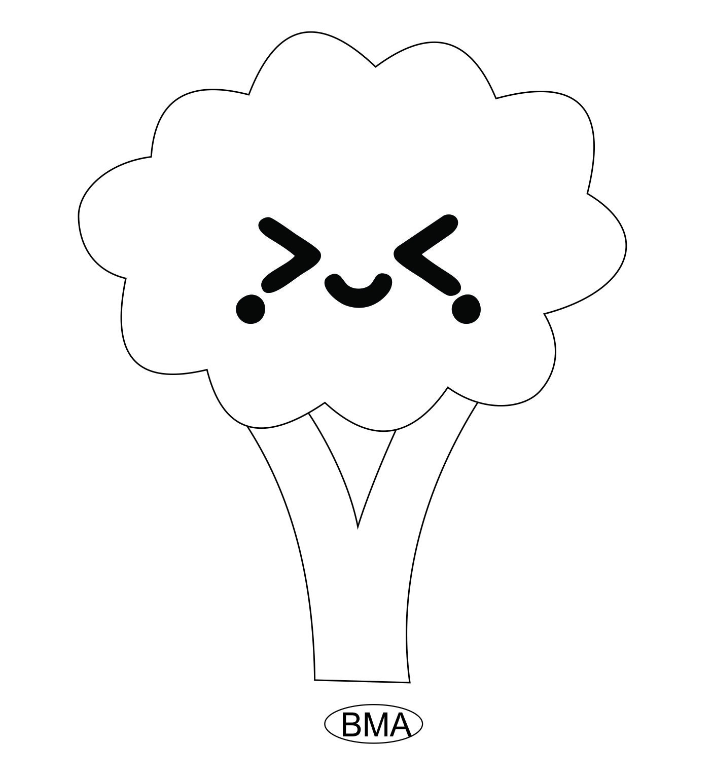 Desenhos Kawaii para colorir e desenhar BMA