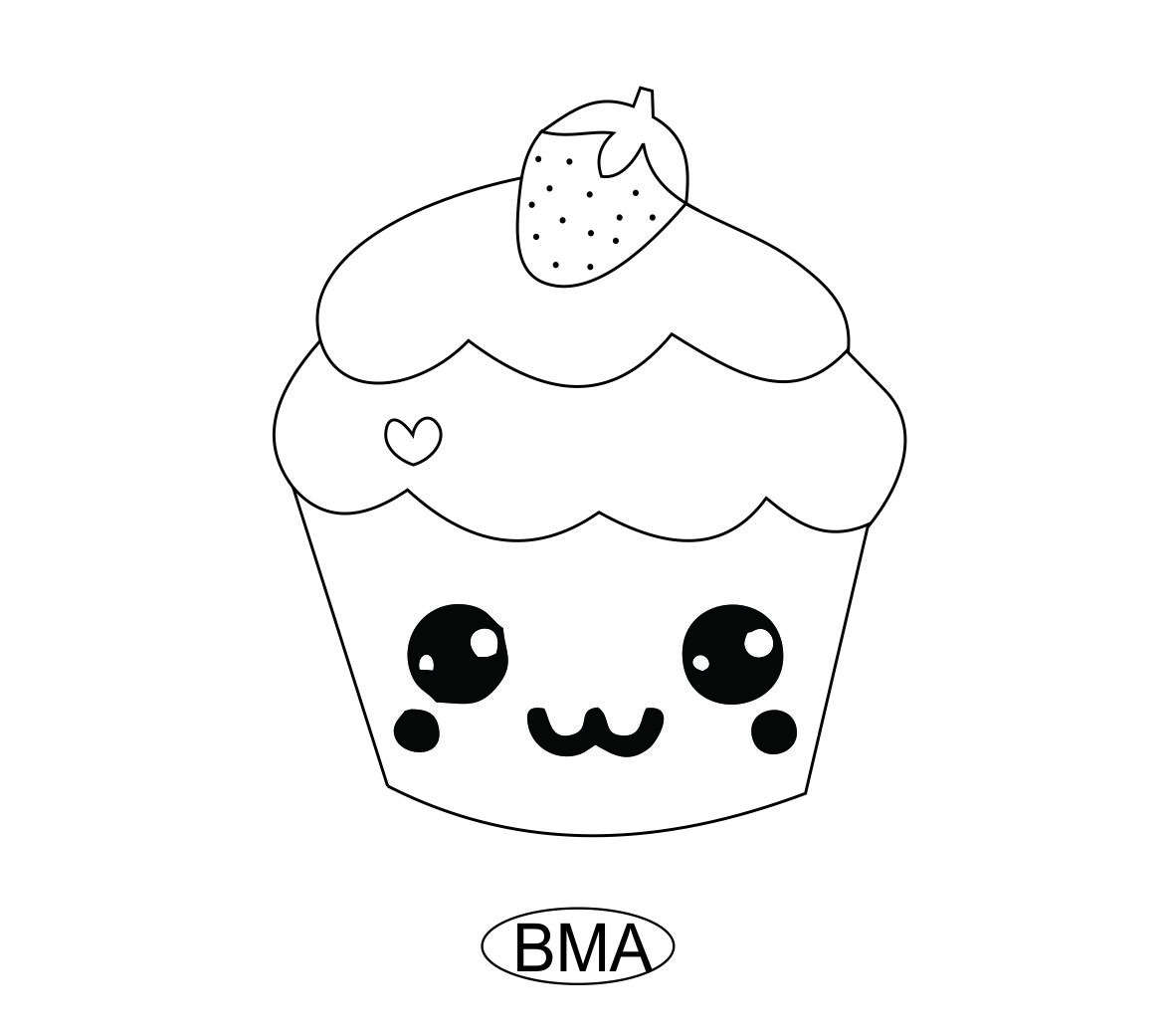 Desenhos Kawaii para colorir e desenhar - BMA