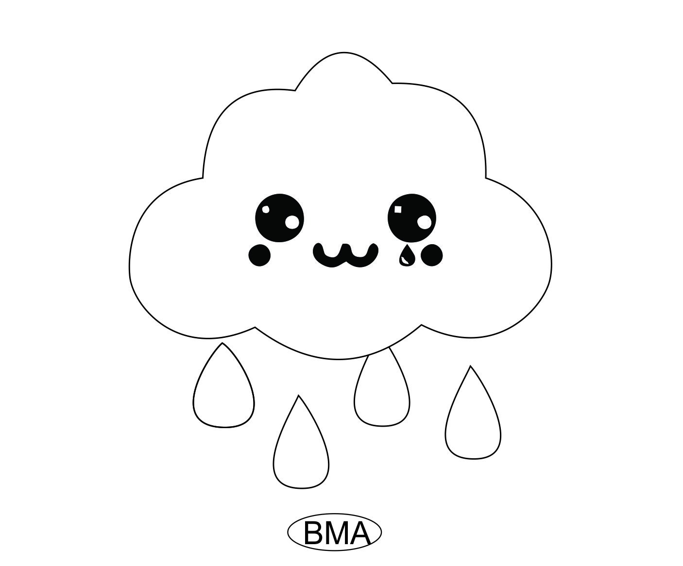 Desenhos Kawaii para colorir e desenhar - BMA