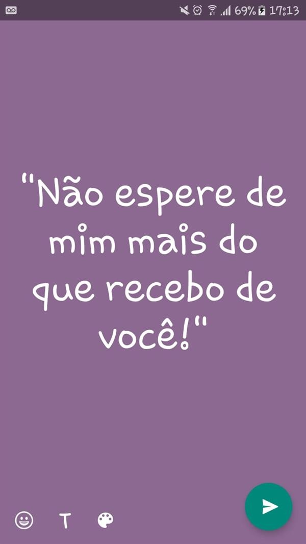 status com frase