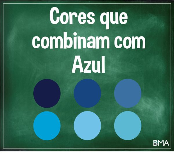 cores que combinam com azul