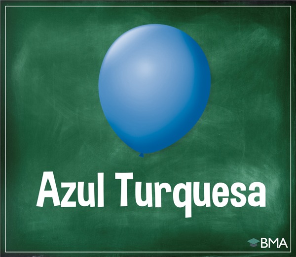 azul turquesa