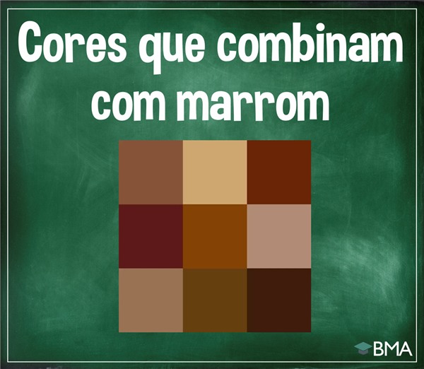 cores que combinam com marrom