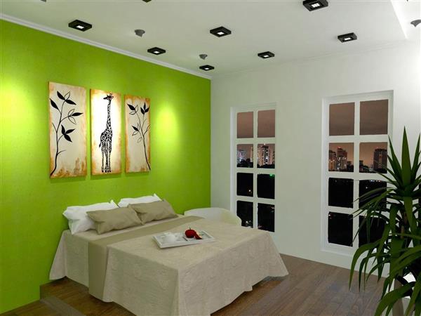 decoracao-quarto-de-casal-parede-verde